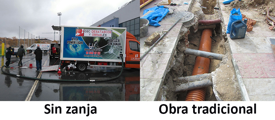 reparación tuberías con manga continua