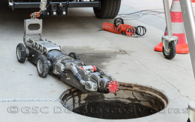 Robot fresador en pocería sin zanja